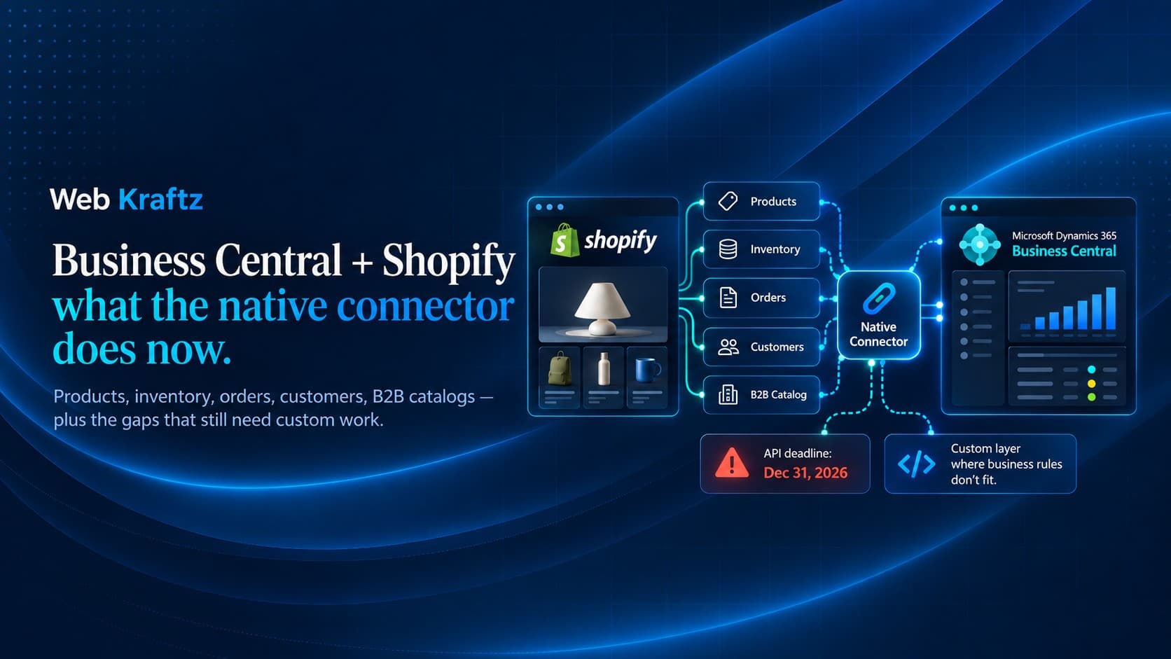 Business Central - Shopify native connector